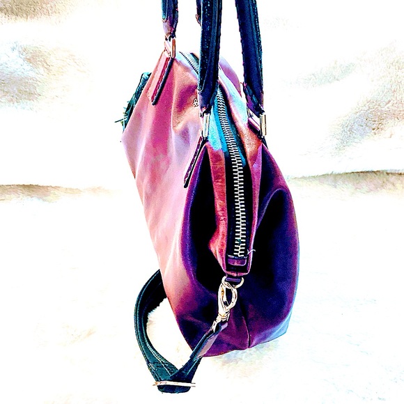 NEW-ANYA HINDMARCH BURGUNDY LEATHER TOTE BAG - Picture 8 of 16